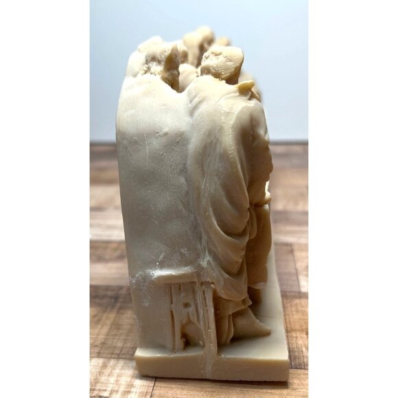 The Last Supper Sculpture Alabaster Jesus Disciples Made in Italy - Picture 6 of 8